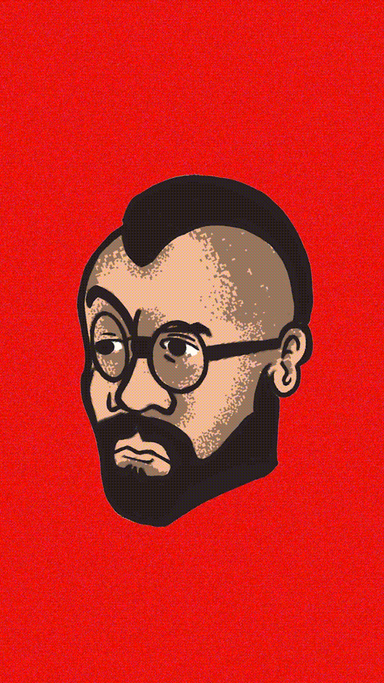 Cartoon of the band members of Seaport made for the visualizer of the single "Questions"